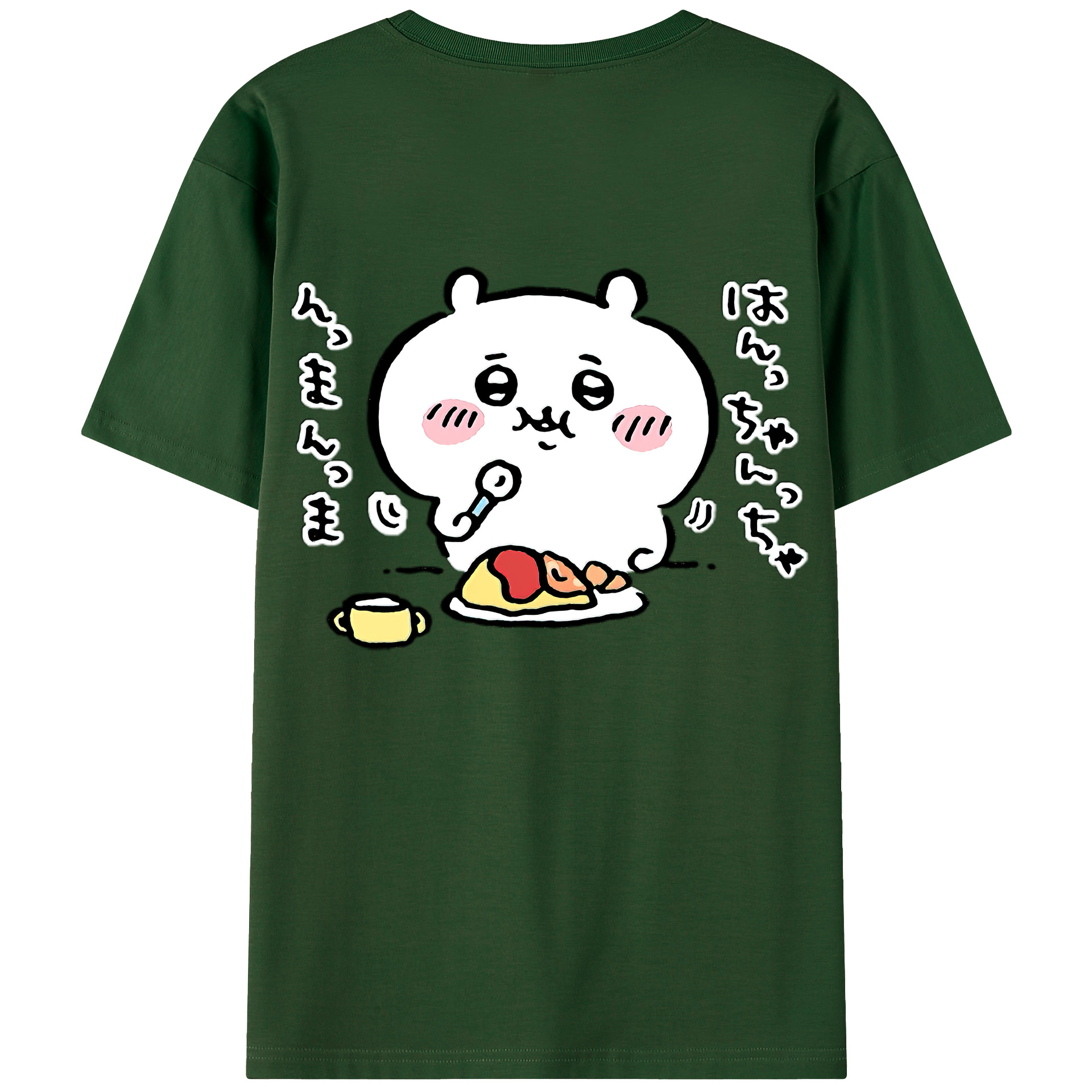 （画像用） ちいかわ ちいかわ Chii-kawa chiikawa 綿100％半袖Tシャツ（背面プリント）